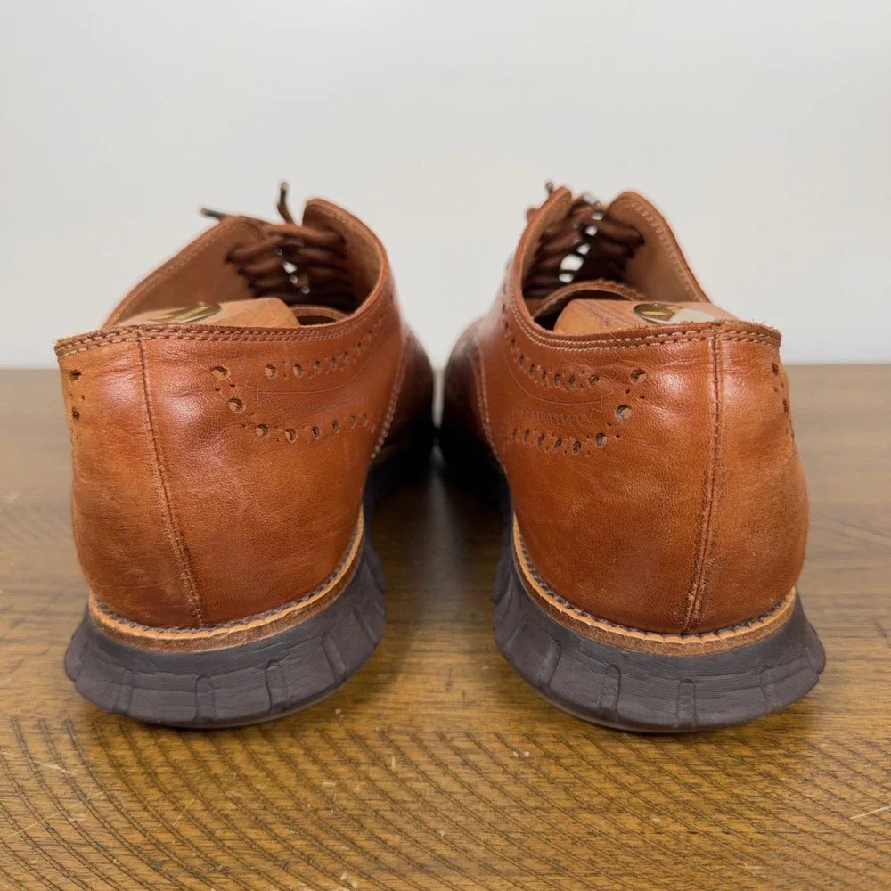 Cole Haan Shoes Men 11M Brown British Tan ZEROGRAND Wingtip  display picture 2